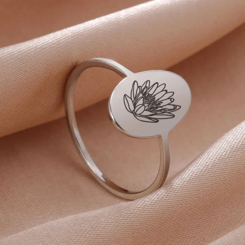 Bague Fleur Dessin