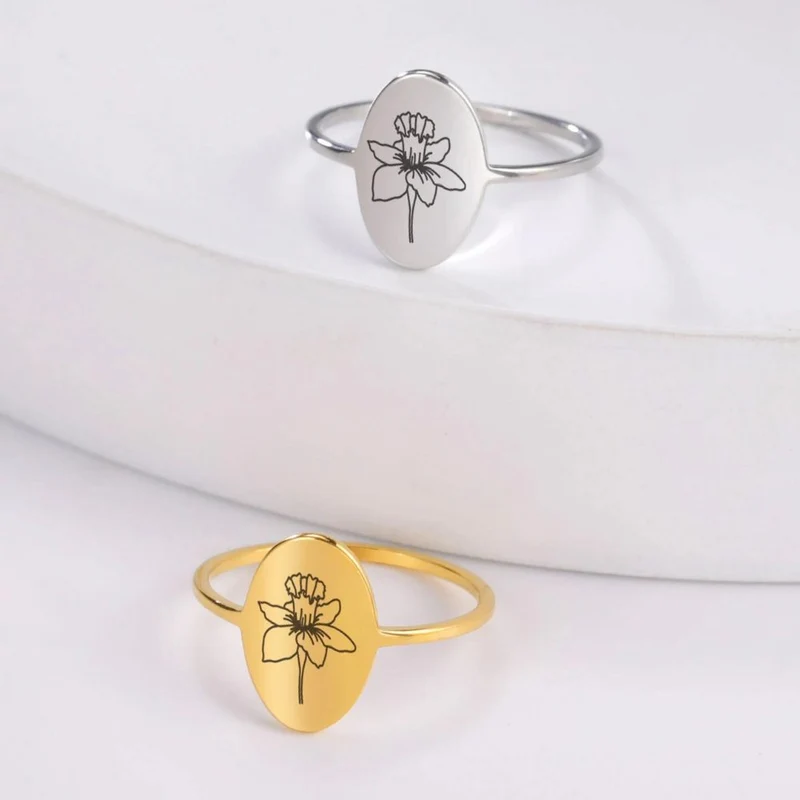 Bague Fleur Dessin