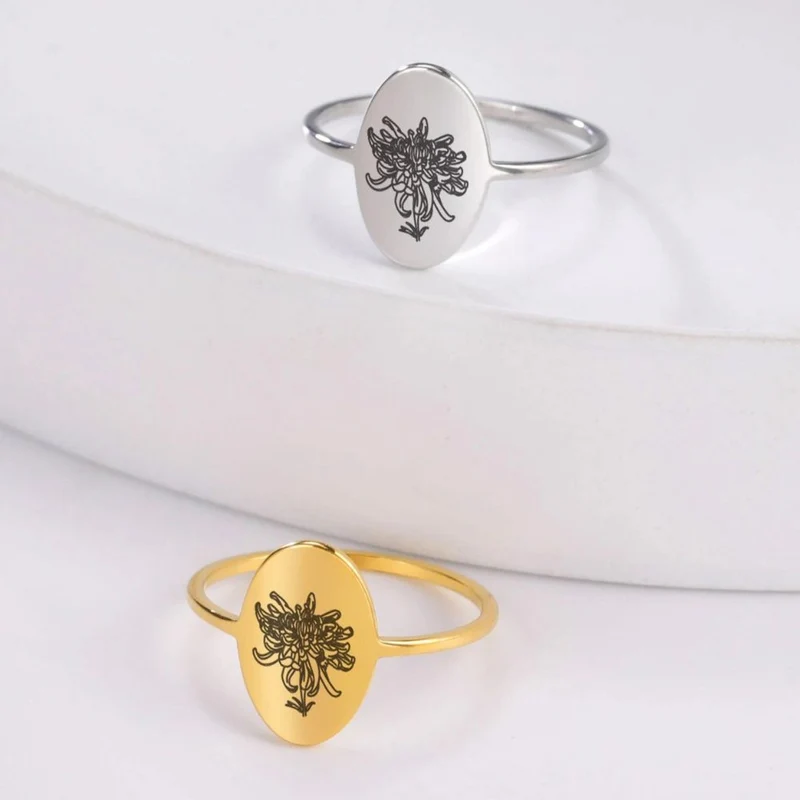 Bague Fleur Dessin