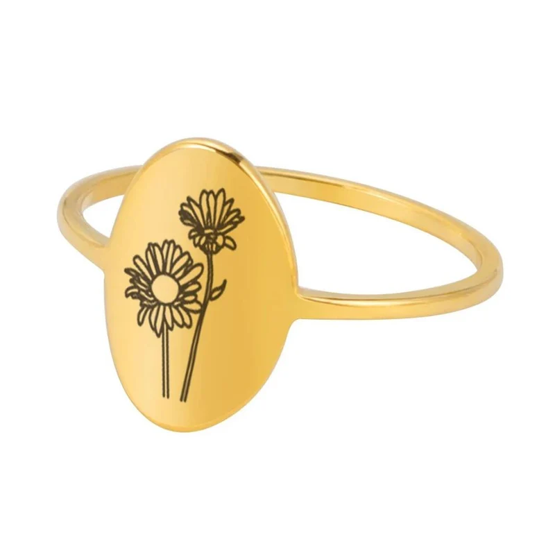 Bague Fleur Dessin
