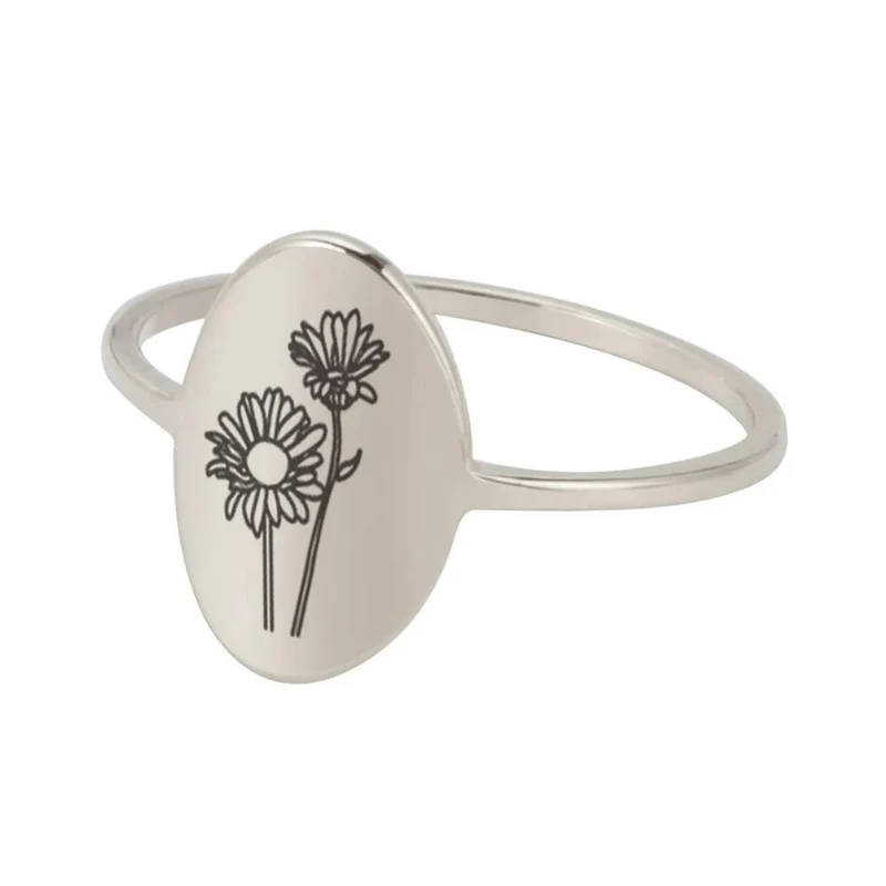 Bague Fleur Dessin