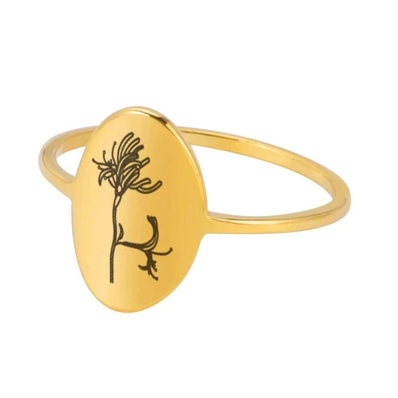 Bague Fleur Dessin