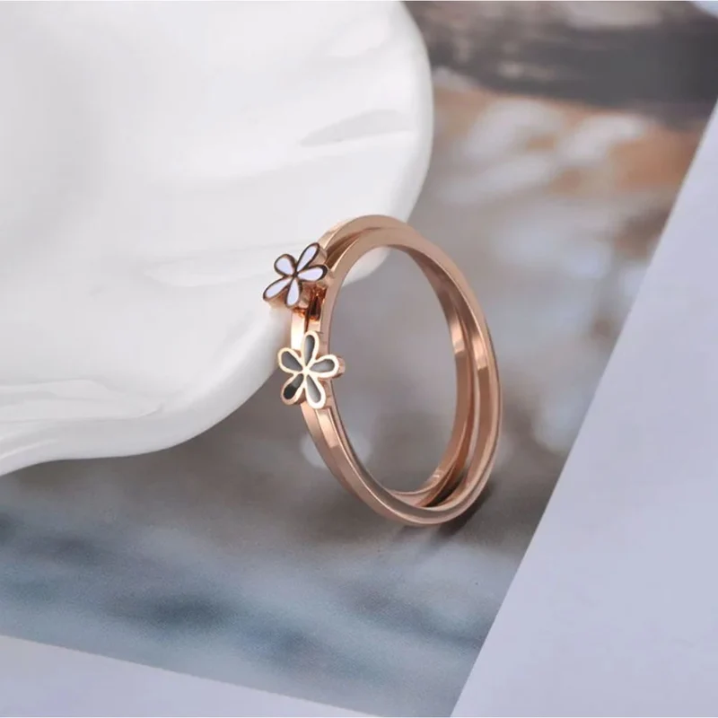 Bague Fleur Rose