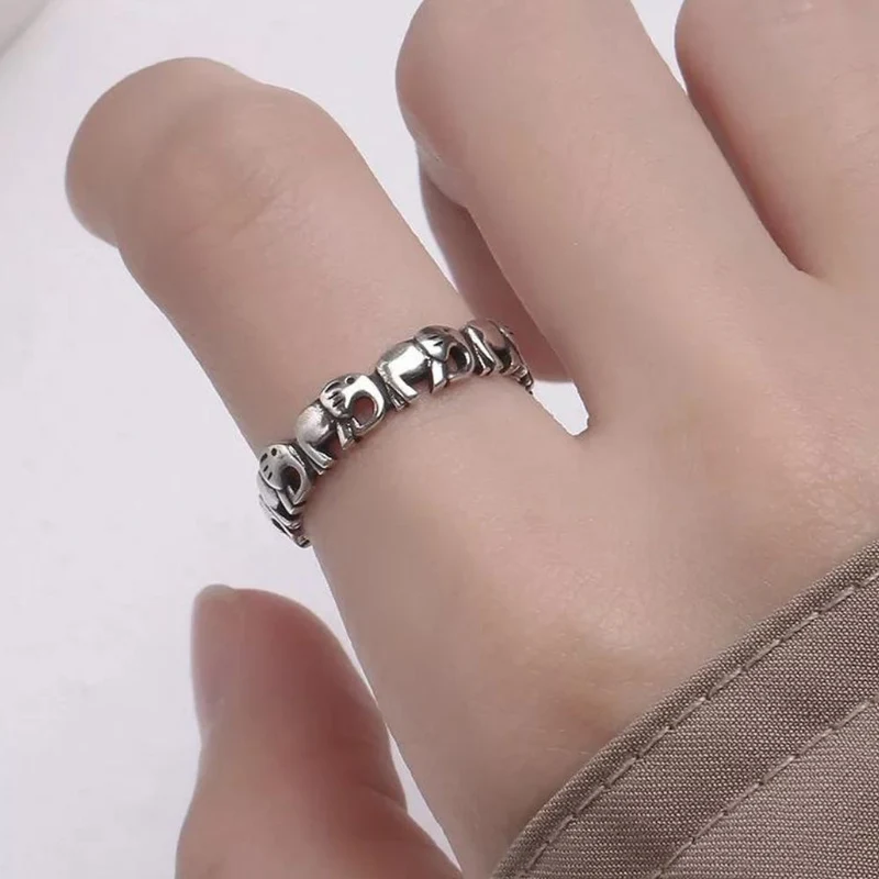 Bague Éléphant Anneau