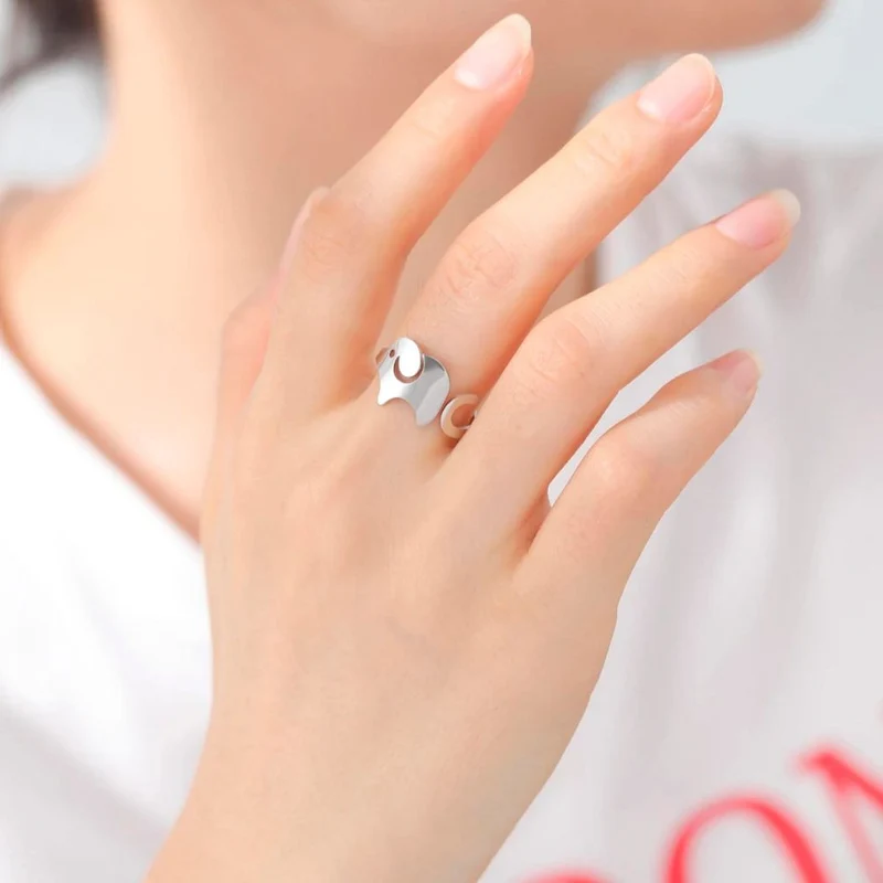 Bague Éléphant Minimaliste