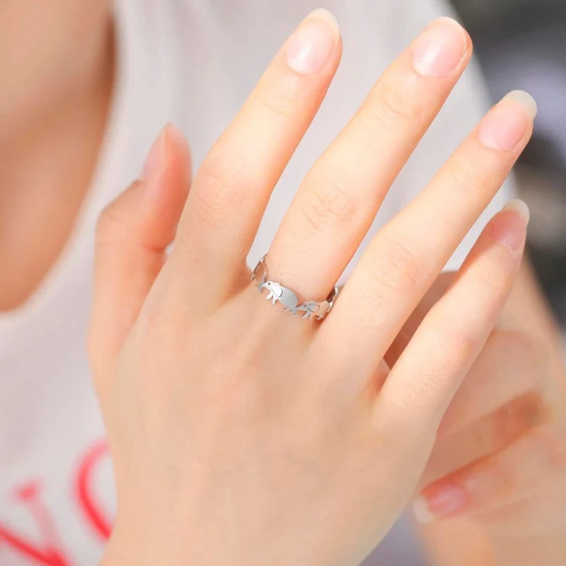 Bague Éléphant Femme