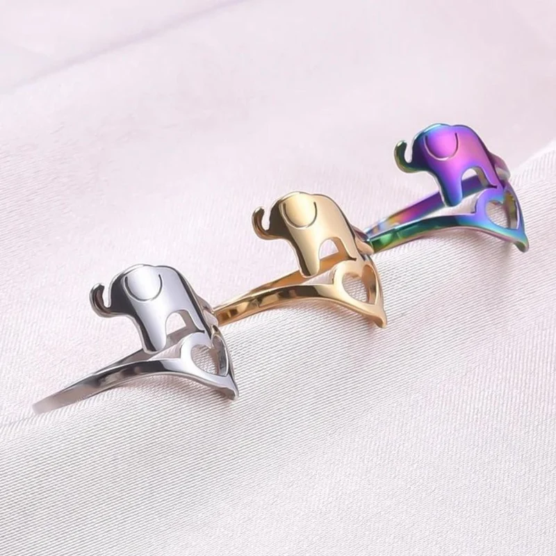 Bague Éléphant Cœur