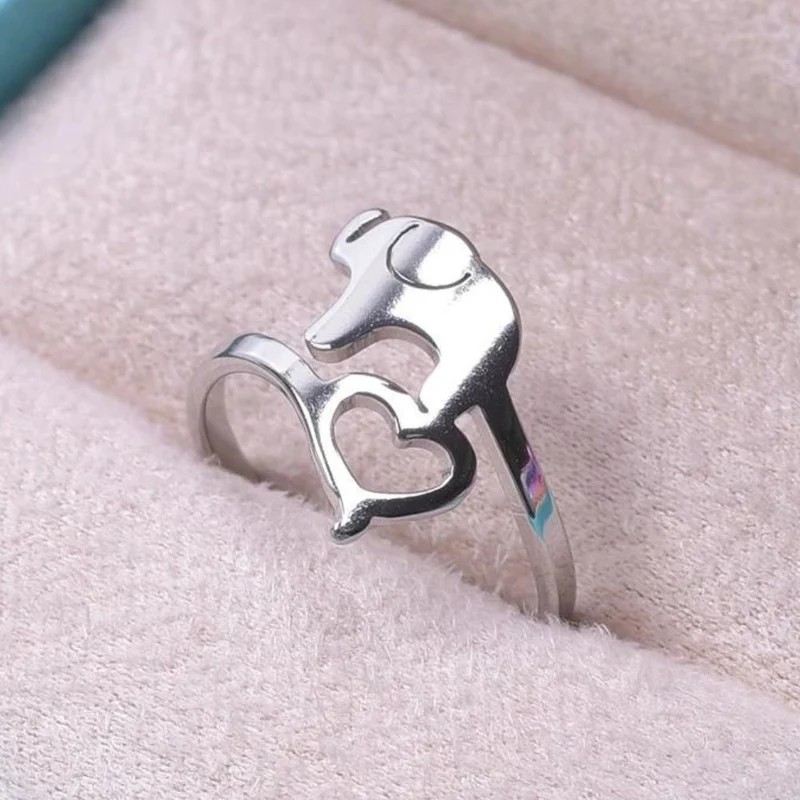 Bague Éléphant Cœur