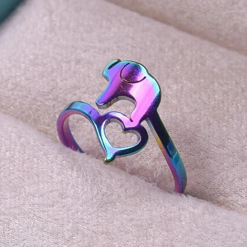Bague Éléphant Cœur