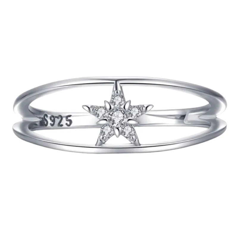 Bague Étoile Blanche