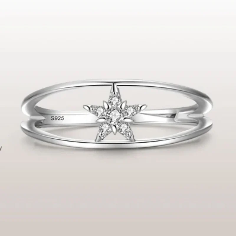 Bague Étoile Blanche