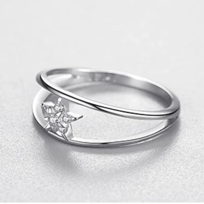 Bague Étoile Blanche