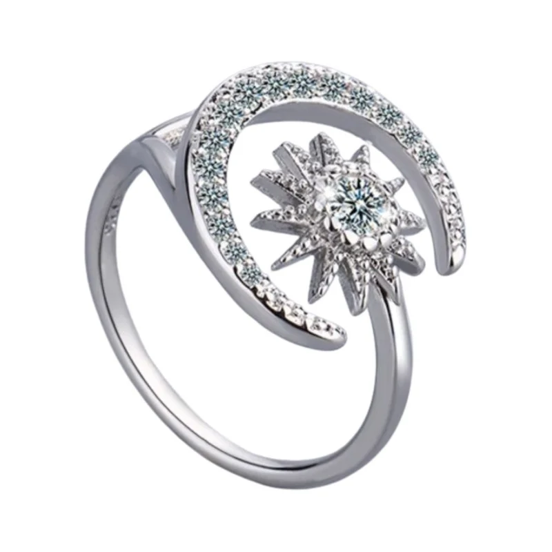 Bague Étoile et Lune