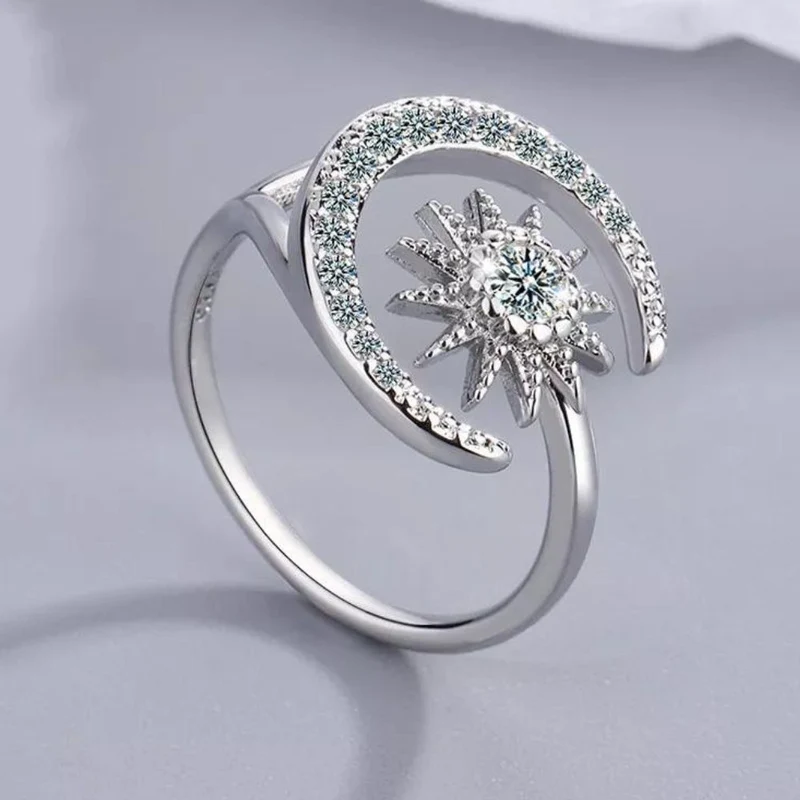 Bague Étoile et Lune