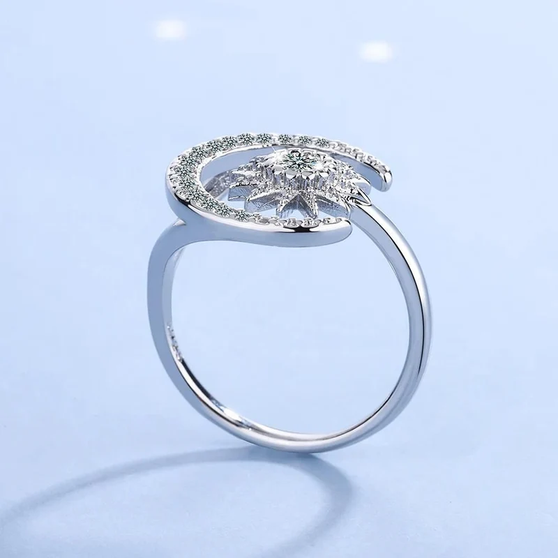 Bague Étoile et Lune