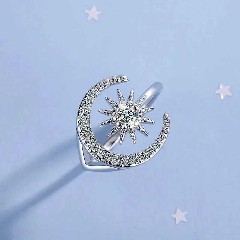 Bague Étoile et Lune