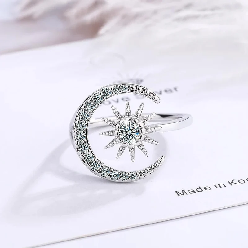 Bague Étoile et Lune