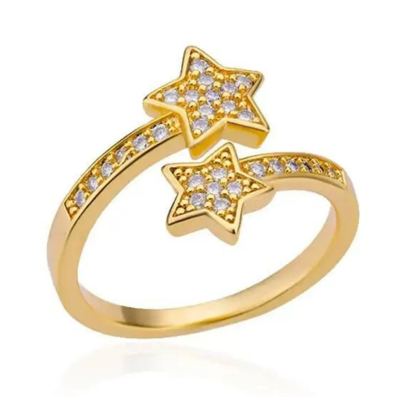 Bague Double Étoile