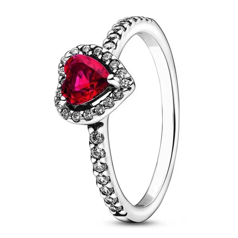 Bague Cœur Or Blanc Diamants