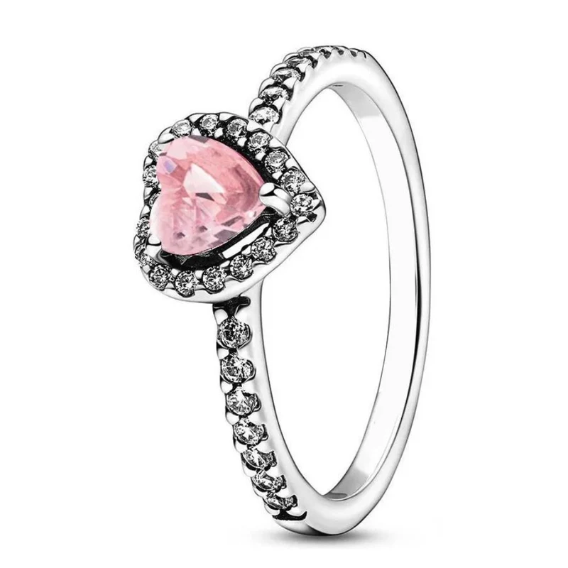 Bague Cœur Or Blanc Diamants