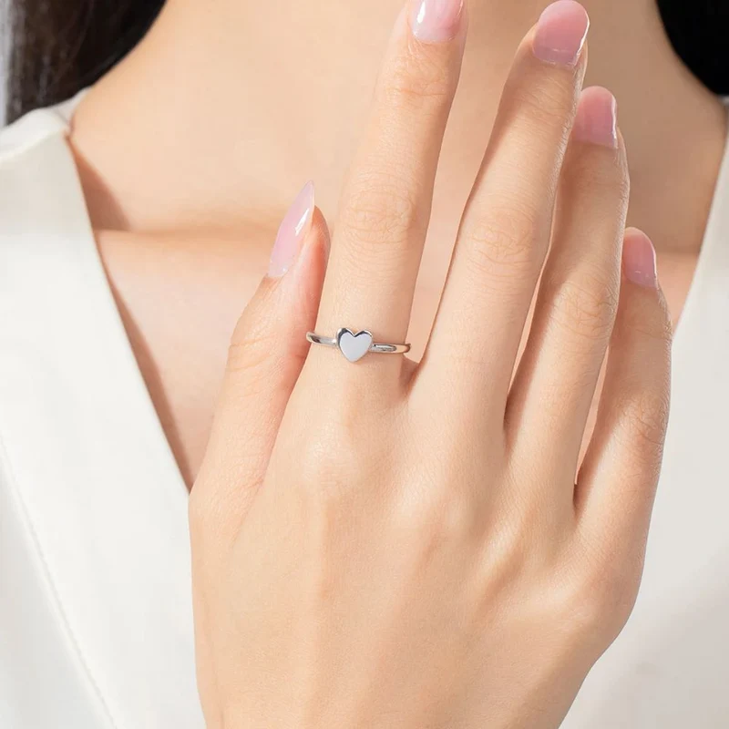 Bague Cœur Argent