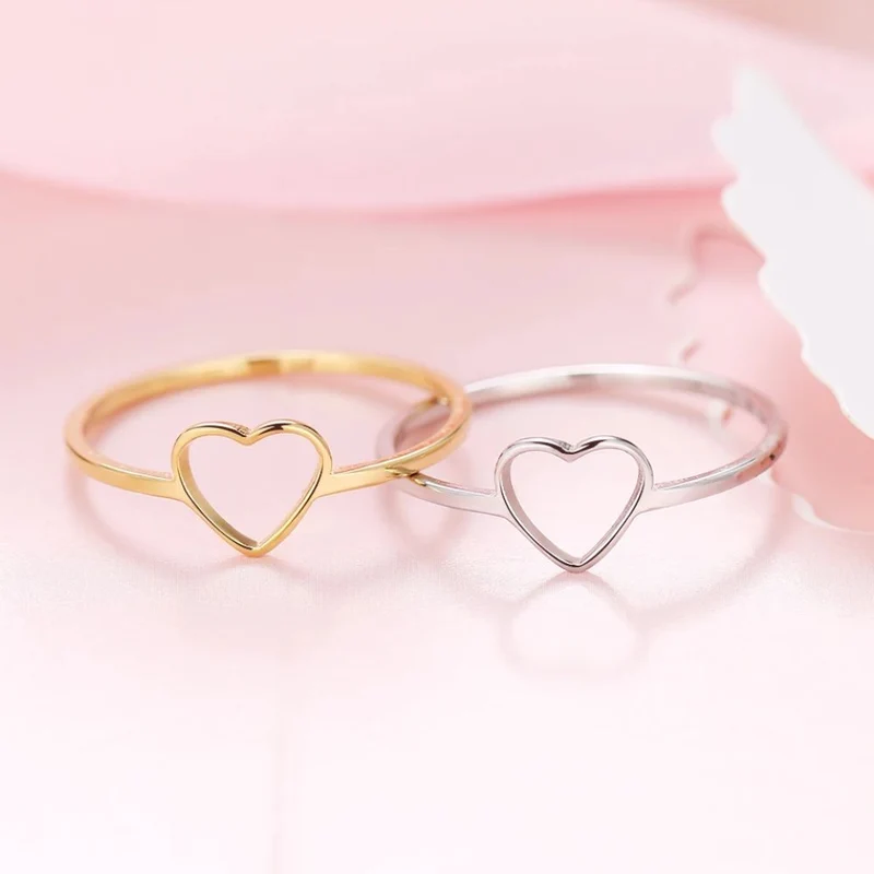 Bague Cœur Acier