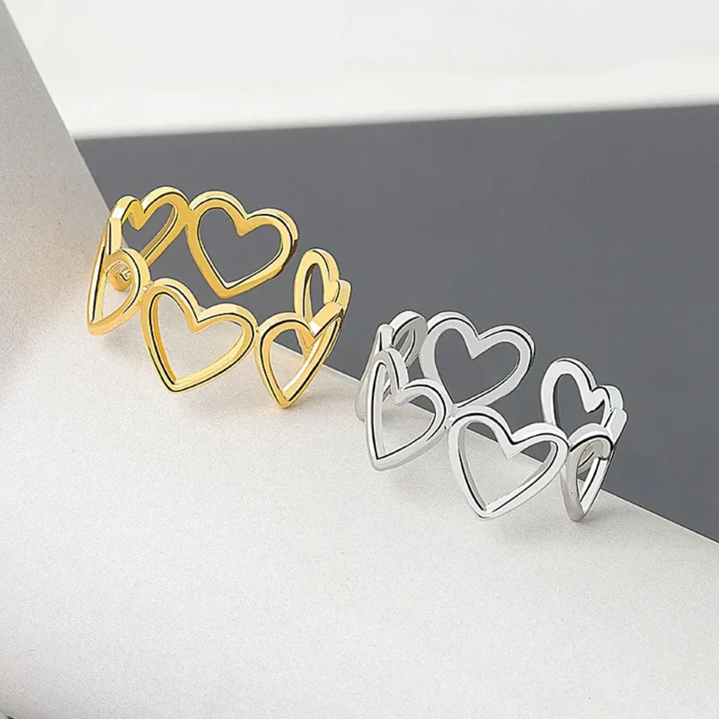 Bague Cœur Multi
