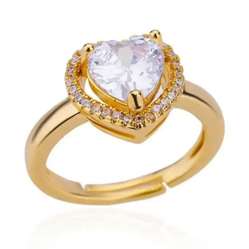 Bague Cœur Or Diamant