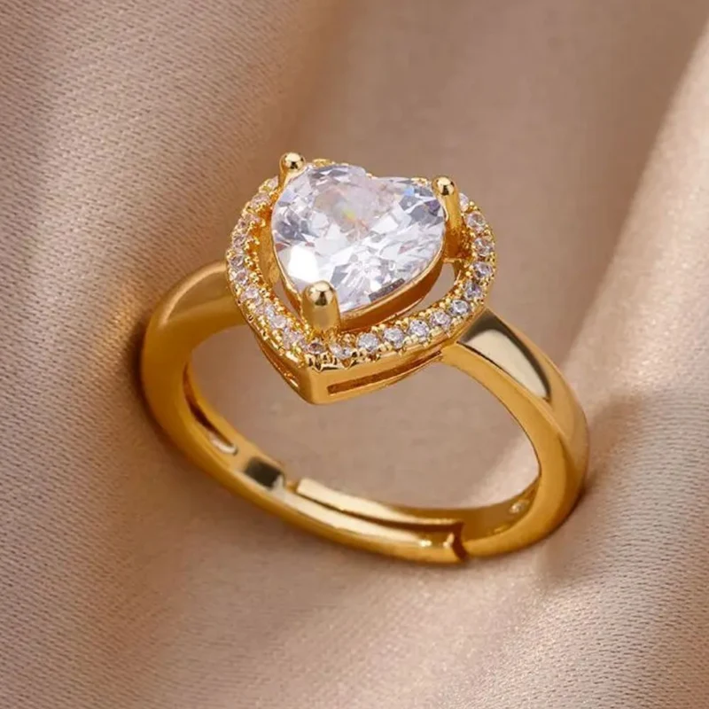 Bague Cœur Or Diamant