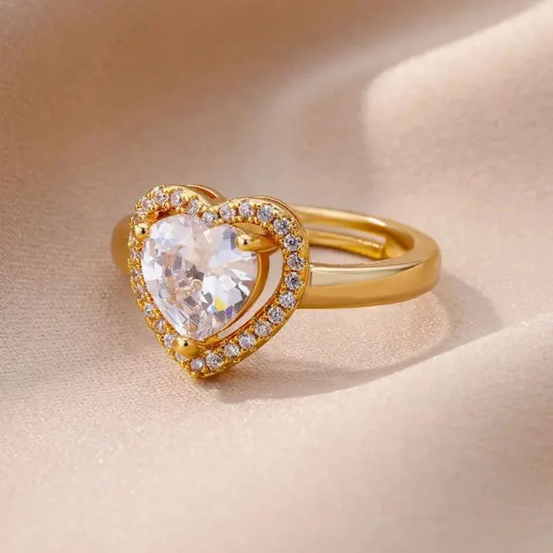 Bague Cœur Or Diamant