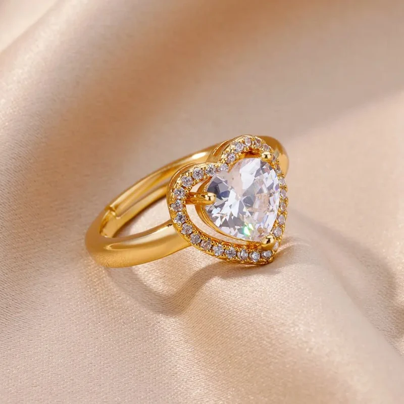 Bague Cœur Or Diamant