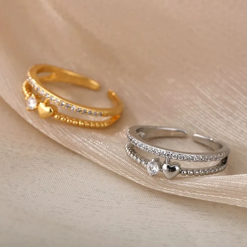 Bague de Fiançaille Cœur Femme