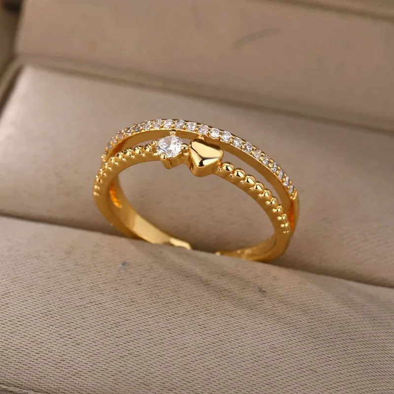 Bague de Fiançaille Cœur Femme