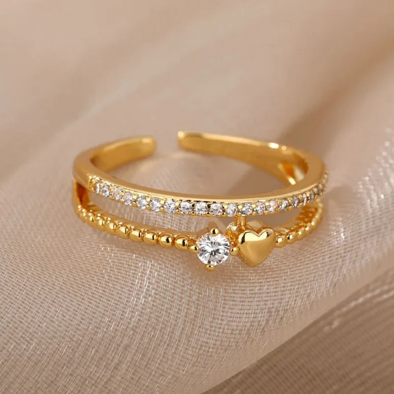 Bague de Fiançaille Cœur Femme