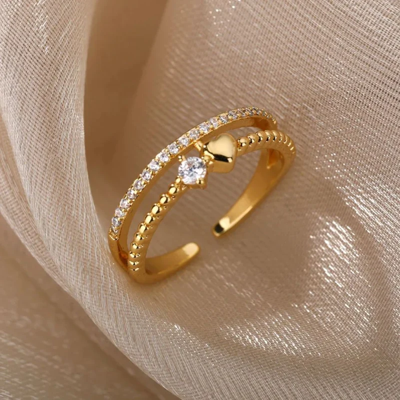 Bague de Fiançaille Cœur Femme