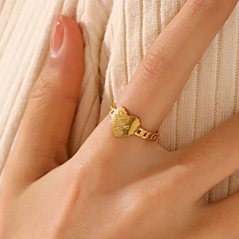 Bague Cœur Love You