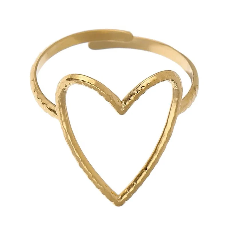 Bague Coeur Ajustable