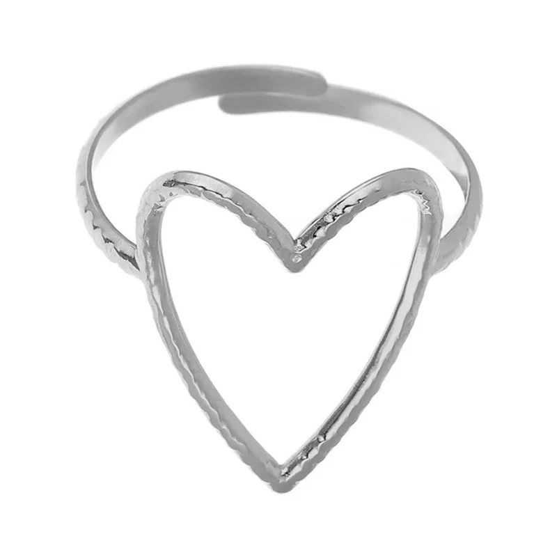 Bague Coeur Ajustable
