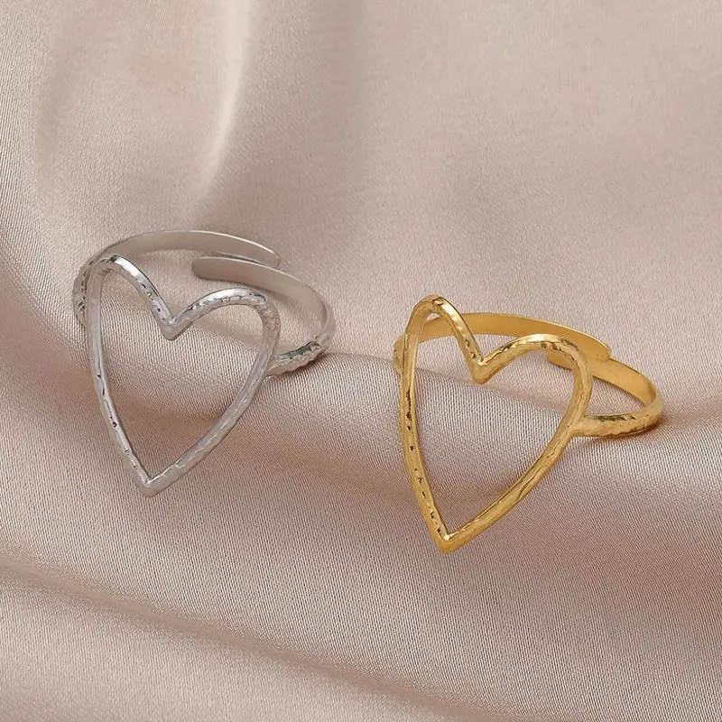 Bague Coeur Ajustable