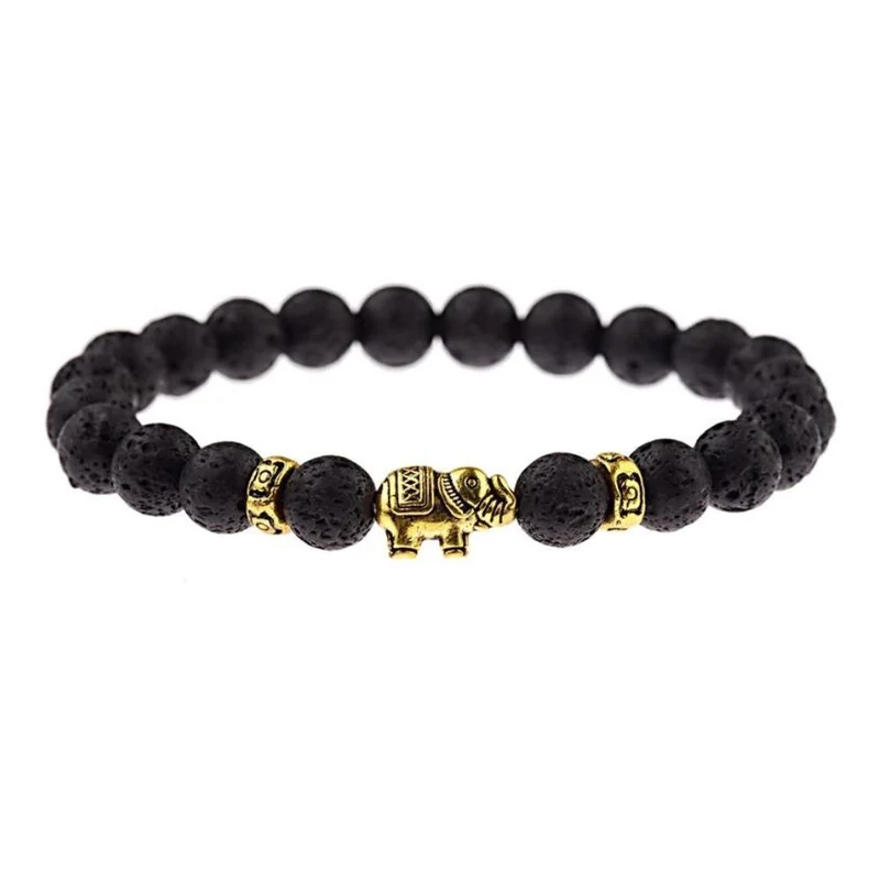 Bracelet Éléphant Pierres
