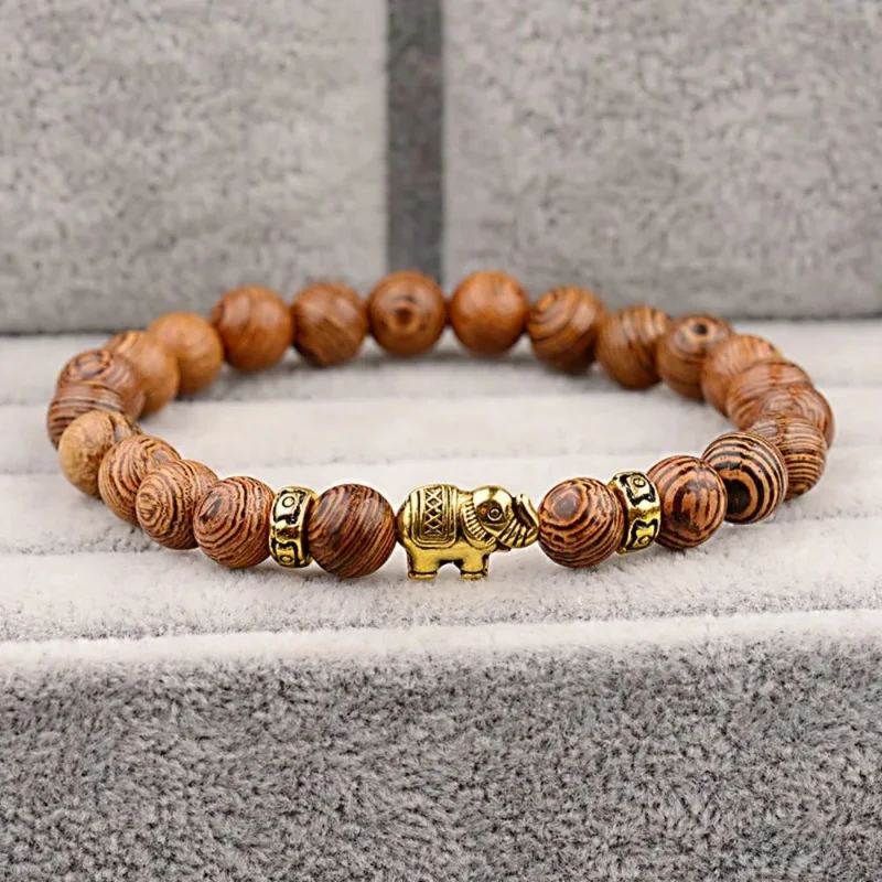 Bracelet Éléphant Pierres