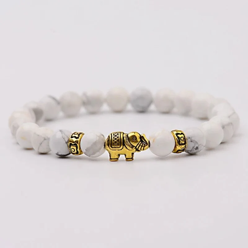 Bracelet Éléphant Pierres
