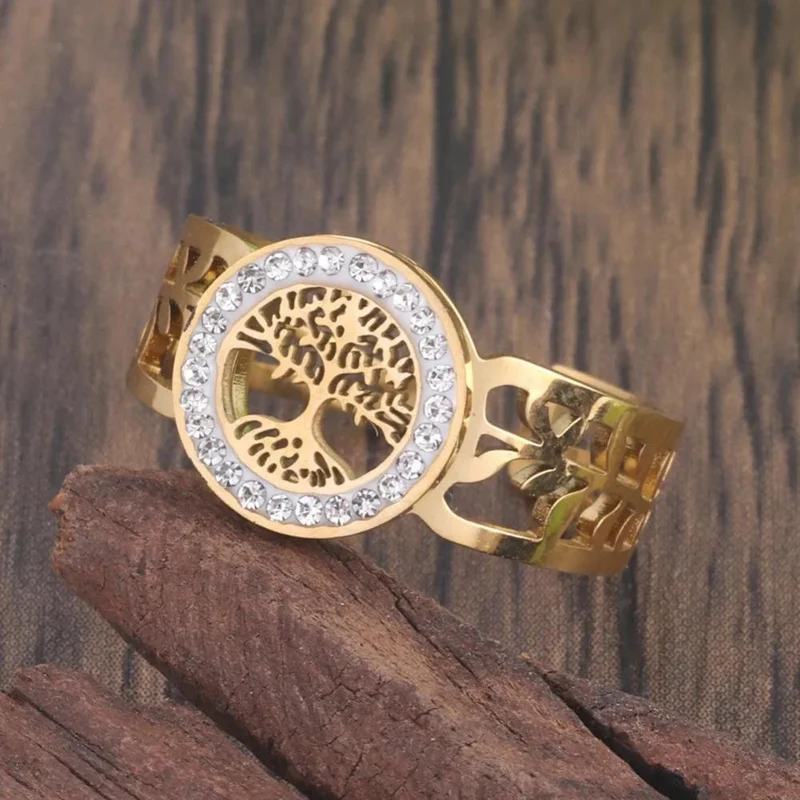 Large Bague Arbre de Vie