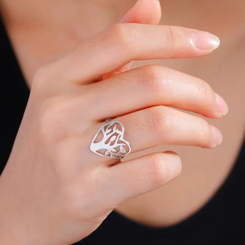 Bague Arbre de Vie Coeur