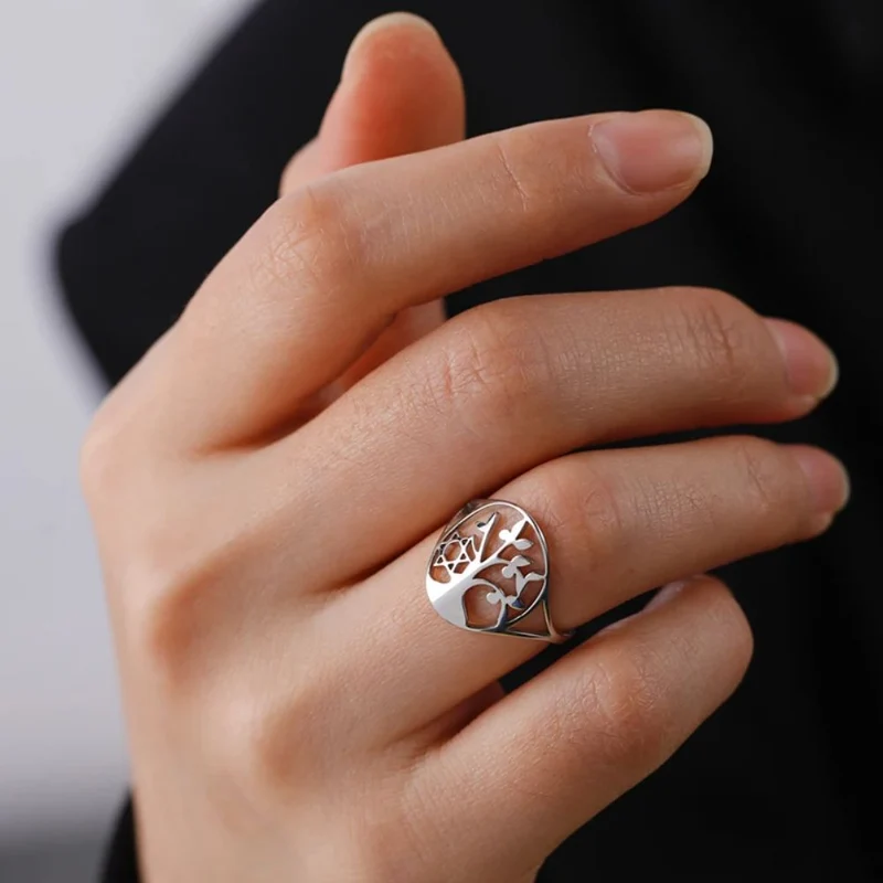 Bague Arbre de Vie Étoile