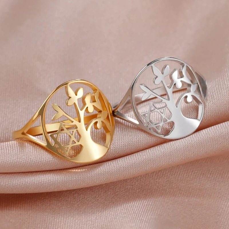 Bague Arbre de Vie Étoile