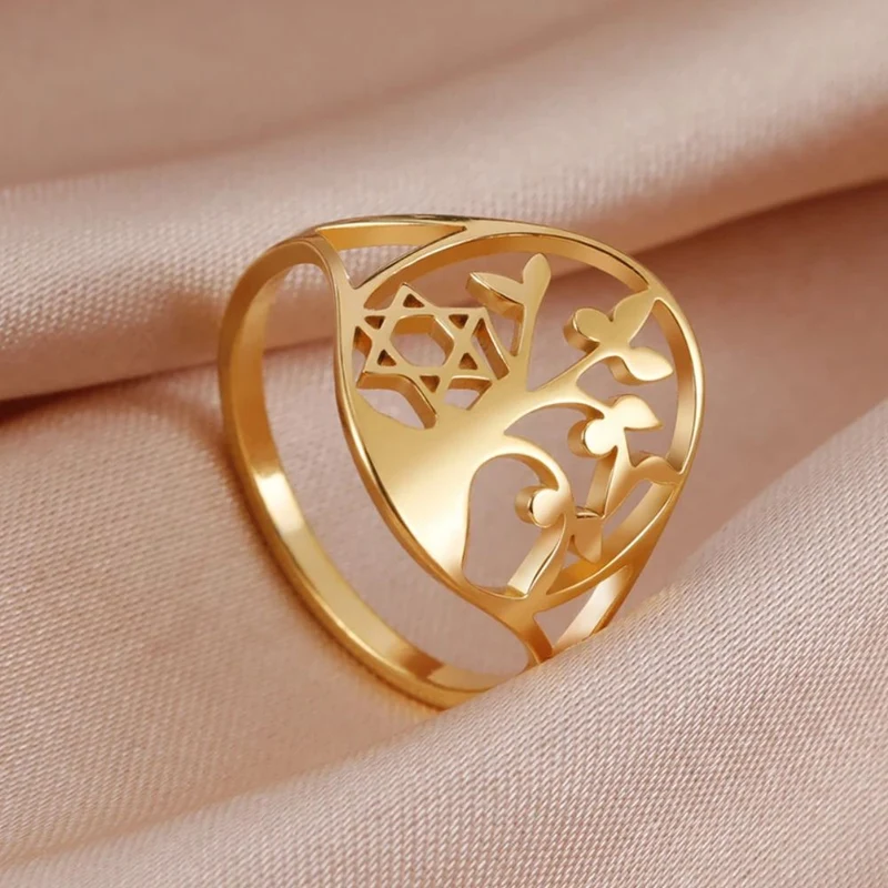 Bague Arbre de Vie Étoile