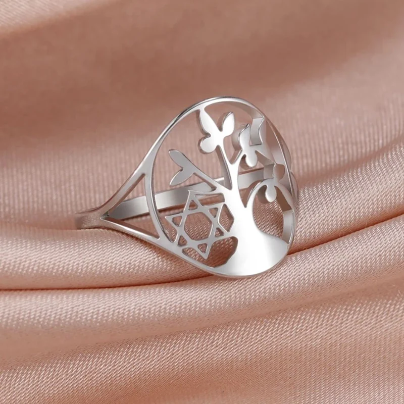 Bague Arbre de Vie Étoile