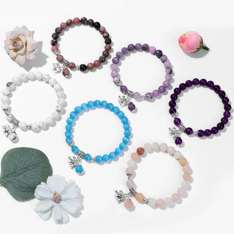 Bracelet Éléphant Perles