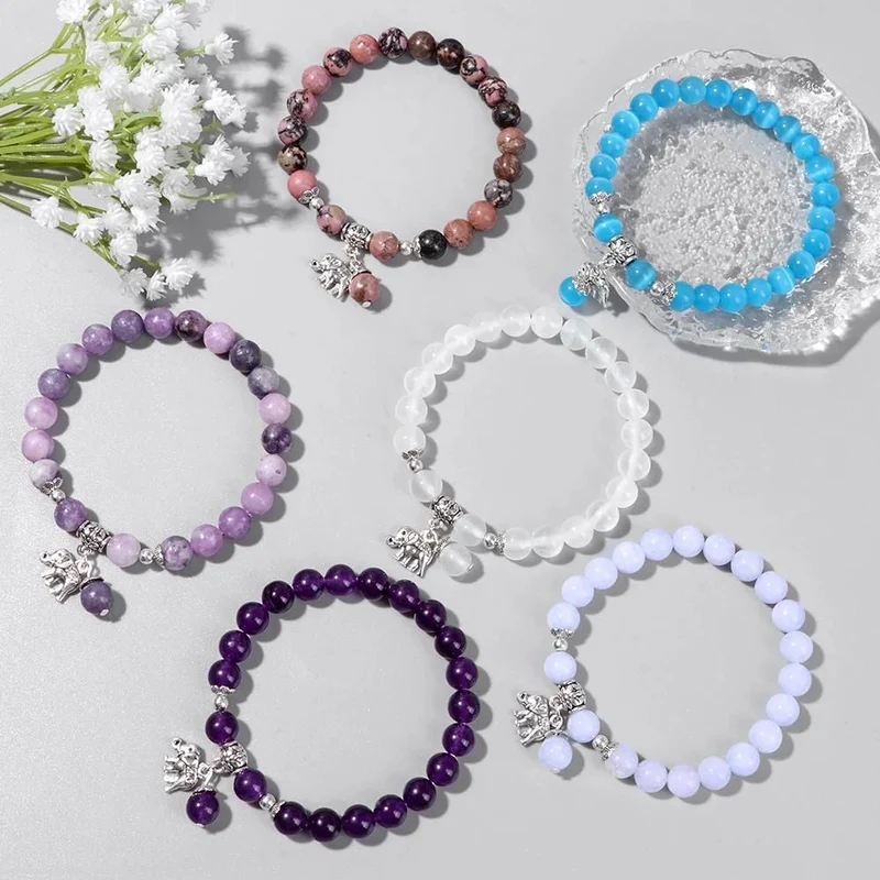 Bracelet Éléphant Perles